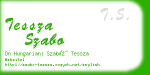 tessza szabo business card